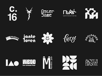 Logofolio Vol.1 abstract logos design geometric logos graphic design logo logofolio logofolio 2022 logotypes minimlistic logos trend logos