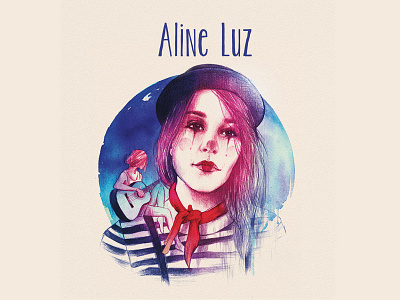 CD Aline Luz album cover art album cover design graphic design