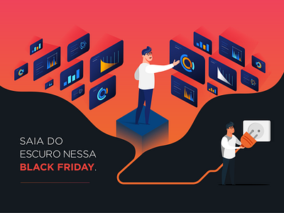 Campanha Keep.i Black Friday 2018 black friday flat design illustraion web design