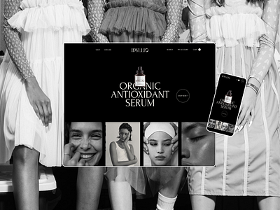 Website for Cosmetic Brand cosmetic cosmeticbrand design graphic design mainpage ui ux web webdesign website