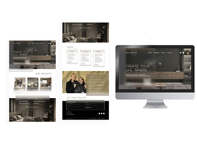 Website design for interior studio design figma ui webdesign