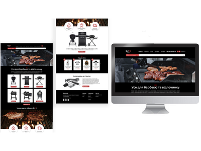 Website for Grilli store branding design figma logo webdesign