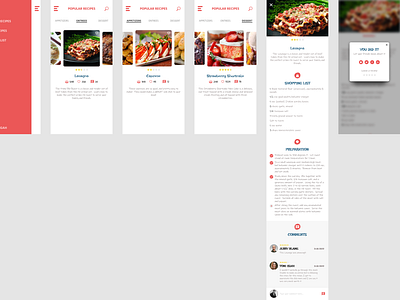 Recipe App food recipe ui ux