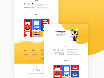 Portfolio Landing Page Design designer landingpage portfolio ui design web design