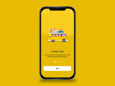 Trip Planing App adobe clean concept conceptdesign creative design designer dribbble dribbble best shot ideas inspiration landingpage minimal portfolio simple design travel app trip ui design welcome screen yellow