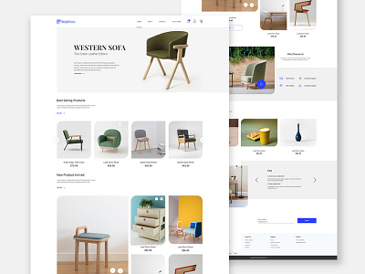 Landing page for Furniture and decor Shop adobe clean clean creative clean app landing concept creative design designer dribbble furniture design furniture website inspiration landingpage minimal portfolio simple design ui ui design web design website