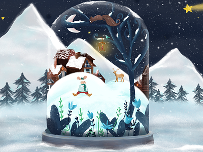 Christmas Snowball design graphic design illustration