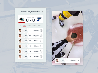 Ice hockey in the hands content design mobile mobile app mobile design ui ui design ux ux design