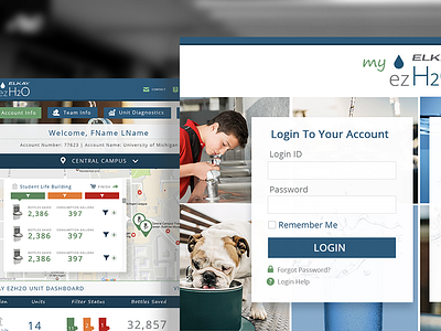 Elkay ezH2O app design graphic design ui ux