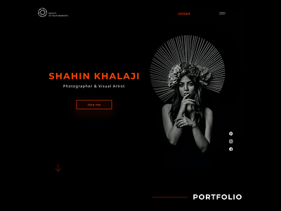 Landing page for a photographer dailyui landing ui ux