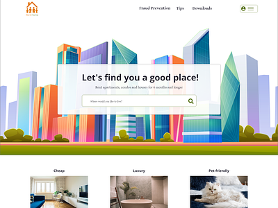 Apartment renting website design ui ux web responsive website