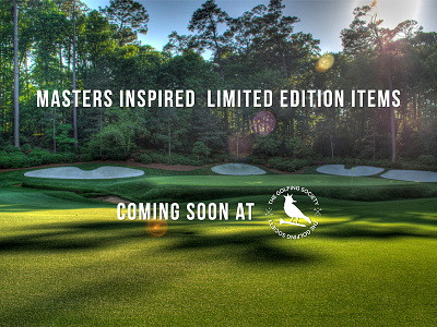 Masters - Social Media Campaign for The Golfing Society augusta birdie caps facebook golf grass masters shadows twitter