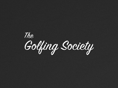 The Golfing Society golf logo script society soon website