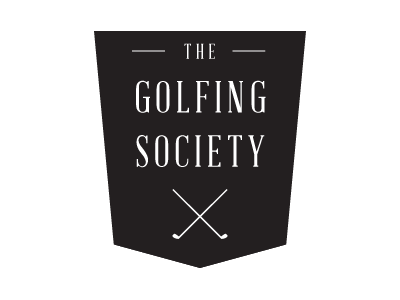 The Golfing Society Logo Idea - Black black golf golf clubs golfing logo society