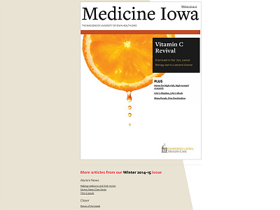 Medicine Iowa winter 2014-15 issue