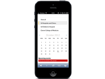 mobile view calendar iphone mobile responsive