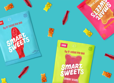 Smart Sweets brand identity canada candy health packaging sweet
