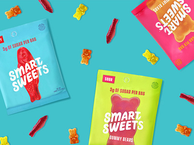 Smart Sweets brand identity canada candy health packaging sweet