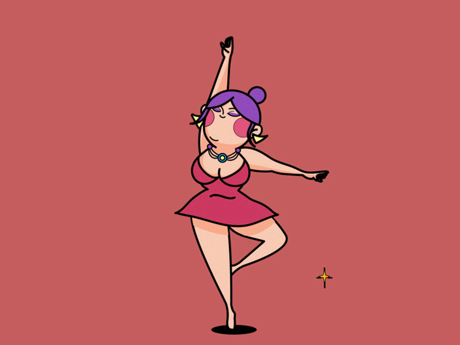 dancing illustration design gif illustration