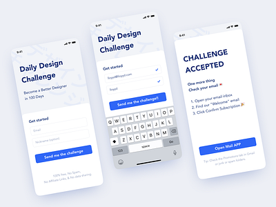 Daily UI Challenge Sign Up Screen