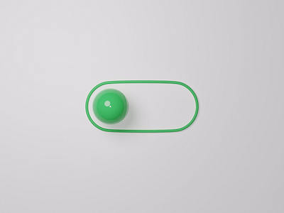 On/Off Switch 3D 3d 3d icon animation blender daily ui 015 dailyui gradient green microinteraction on off switch red switch toggle ui ux vr