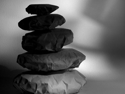Sacred Stones paper photography rocks stacked stones