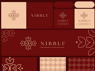 Nibble A chocolate brand design branddesign branding design graphic design illustration logo