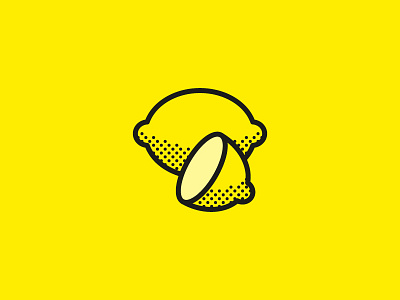 Juicy, Juicy, Bitter Lemons graphic design icon design illustration lemons monochrome vector yellow