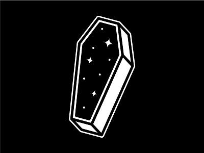 Death coffin graphic design icon design illustration space the unknown