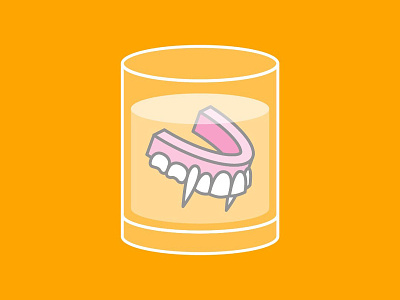 Vampire Dentures fangs graphic design halloween icon design illustration teeth