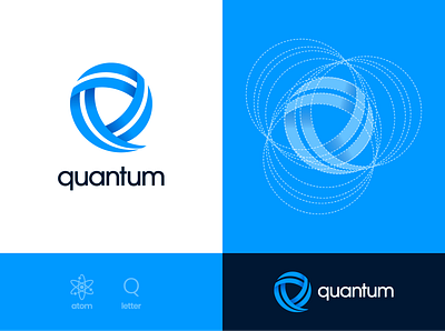 Quantum branding design graphic design logo