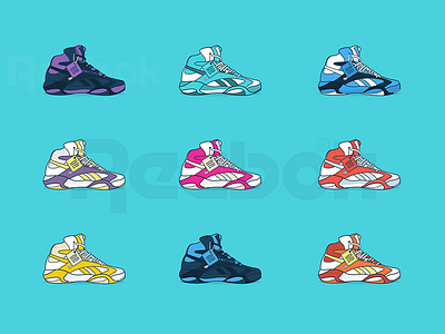 Sneakers illustration illustrations label reebok sneakers ukaraine