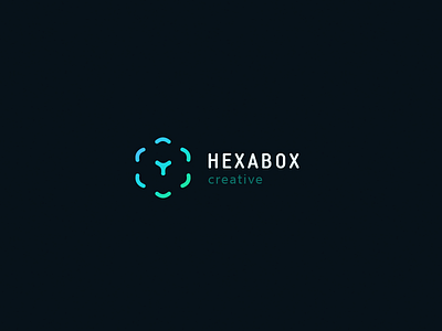 Hexabox brand branding concept design gradient identity logo logotype mark ukraine