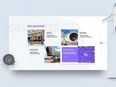 Air Services concept landing page ua ui ukraine