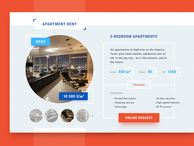 Property clean design experience flat interface property ua ui ukraine user ux web