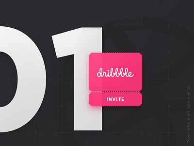 Invite design dribbble giveaway invite ua ukraine