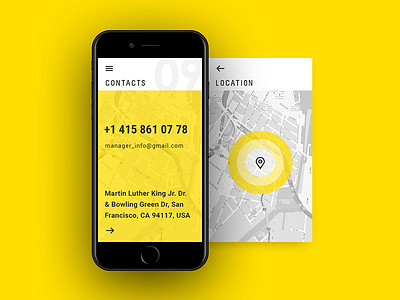 Yellow App Contacts app application concept contacts mobile design interface ui ukraine yellow