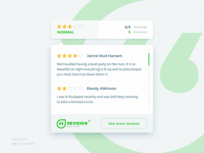 Revision widget bage professionals rating review star ua ui user ux web widget xperience