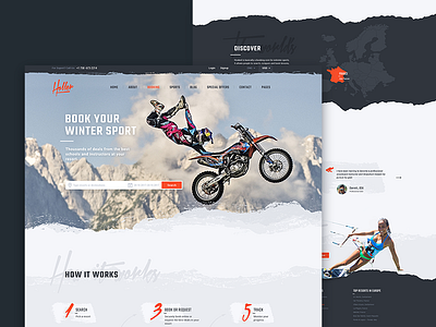 Holler booking concept design sport ui ux web xtream