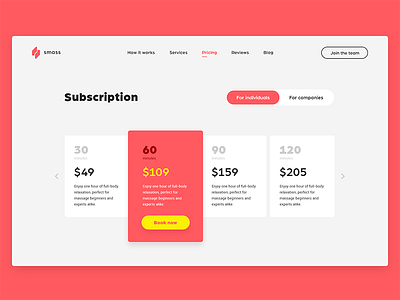 Subscription design subscription ui ux web