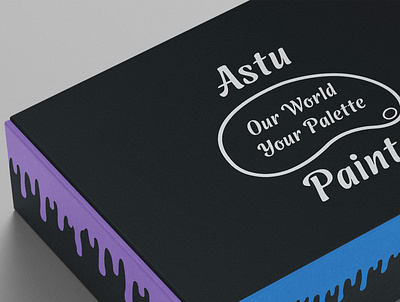 Astu Paint branding design digitizing graphic design logo package design typography