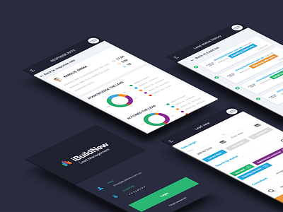 Ibuildnew Lead Managment Platform agency app bussiness design lead management app ui ux website
