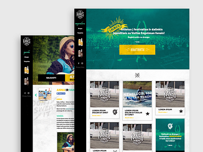 Kanessoda campaign website design agency branding design festival minimal soda ui ux website