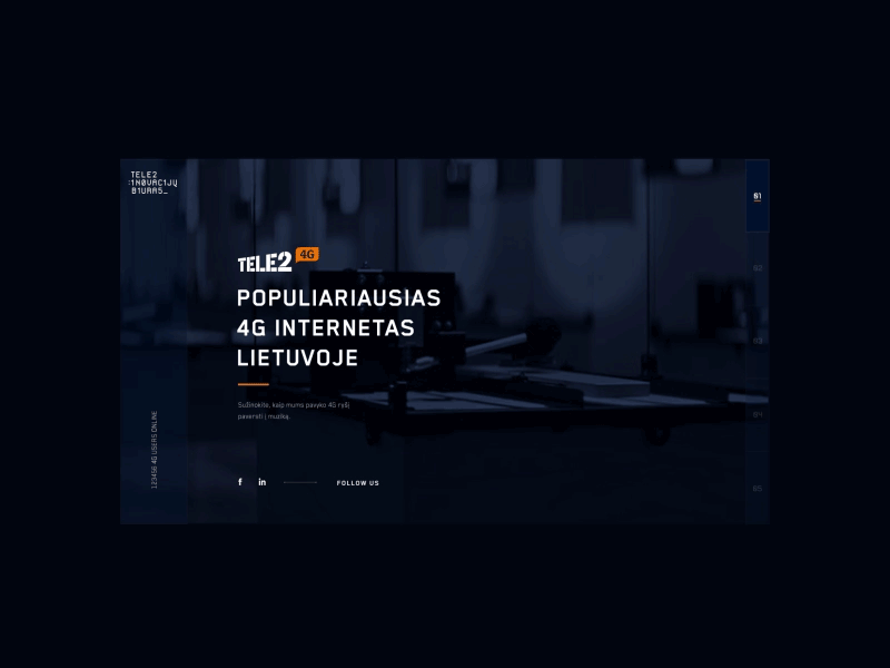 Tele2 `4G Music` Campaign landing page