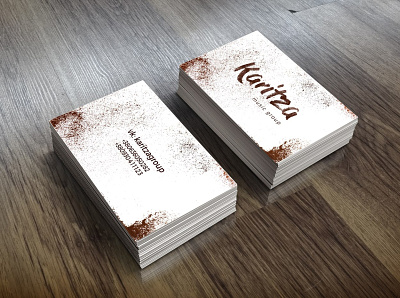 Business cards for music band Karitza branding business card design graphic design