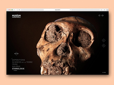 Museum Nantes2 background design flat interface museum nantes site uxui web webdesign