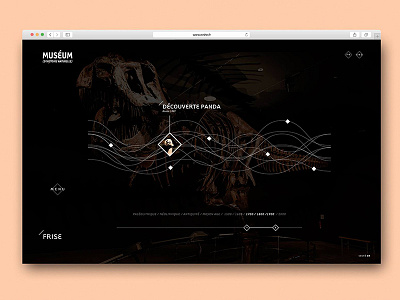 Museum Nantes4 background design flat interface museum nantes site uxui web webdesign
