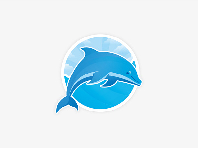 Evpatorian Dolphinland blue branding design dolphin dolphinland graphicdesign kiev logo logotype namadko sea ukraine