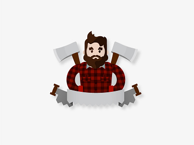 "Jack the axe" - secret clan of canadian lumberjacks adobe art axe canada illustration illustrator logo lumberjack namadko trand vector wood