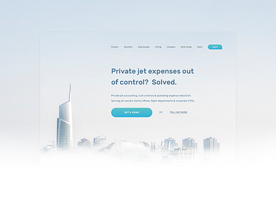 PJE - Product Page View design expenses jet kiev landing namadko private product ukraine